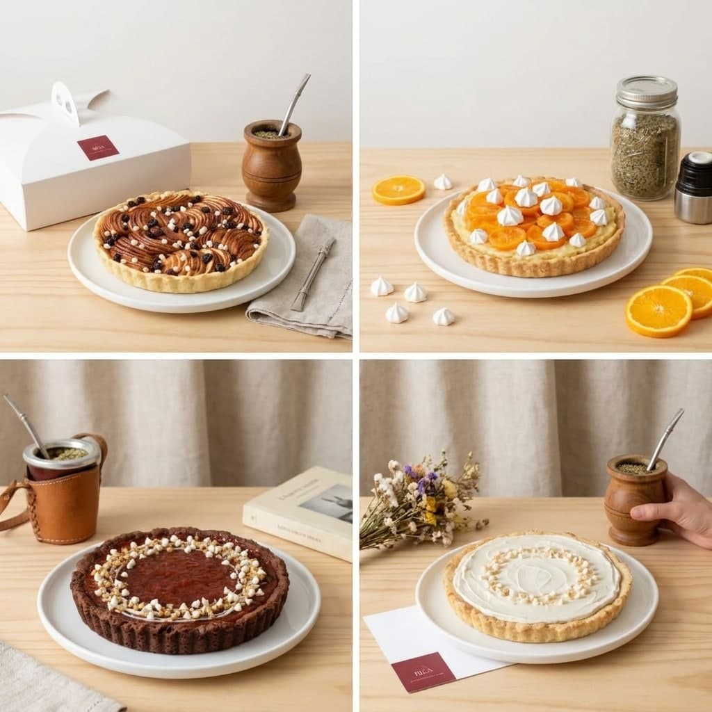Selección de tartas artesanales de Rica Gastronomía